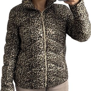 Michael Kors Animal Print Puffer Jacket